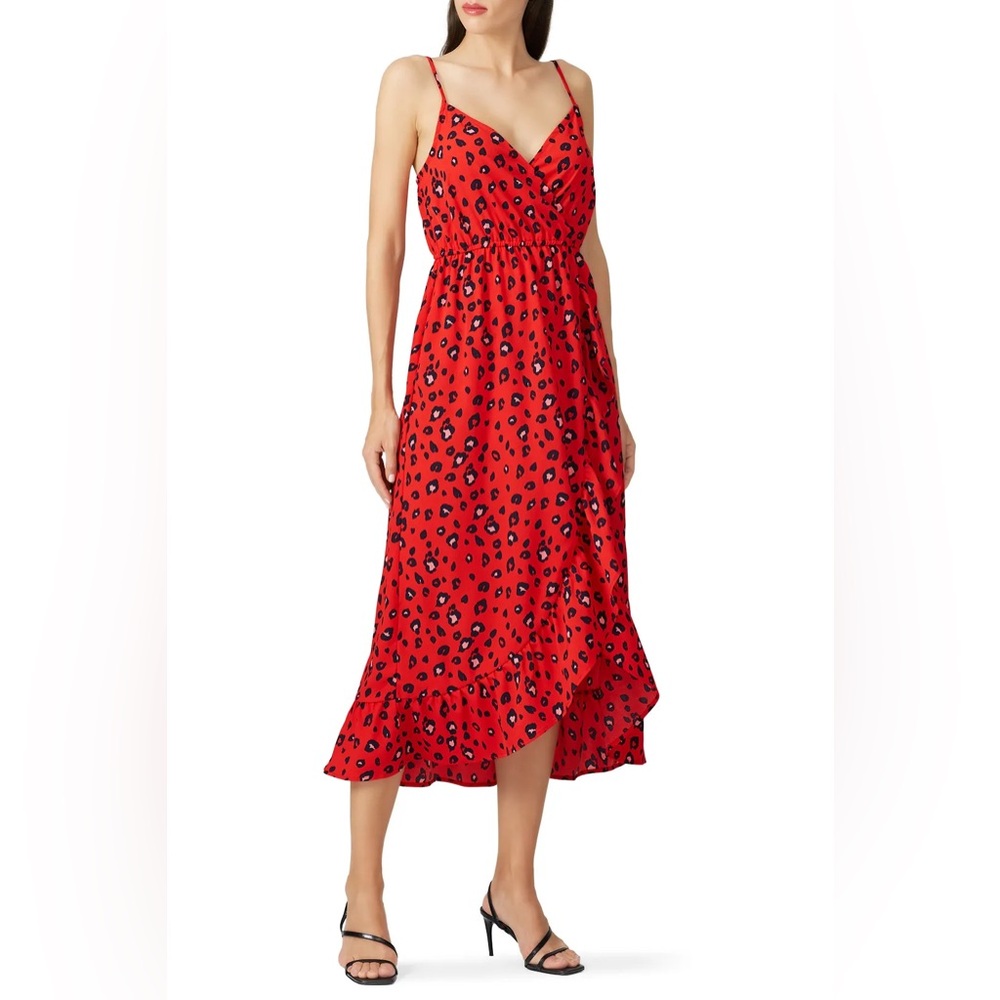 Louna Animal Printed Midi Dress Size Small